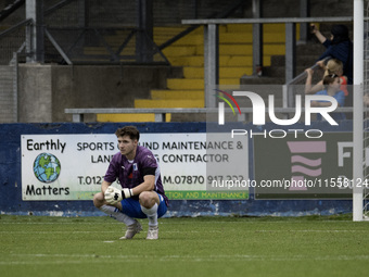 Rory Feely of Barrow looks on after Swindon equalizes in the 98th minute of the Sky Bet League 2 match between Barrow and Swindon Town at Ho...