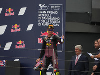 Arbilino Tony participates in the Gran Premio Red Bull di San Marino e della Riviera di Rimini Grand Prix Race MotoGP on Sunday at Misano Wo...