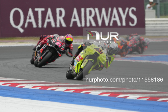 Fabio Di Giannantonio during the Gran Premio Red Bull di San Marino e della Riviera di Rimini Grand Prix Race MotoGP on Sunday at Misano Wor...