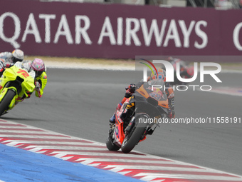 Jack Miller participates in the Gran Premio Red Bull di San Marino e della Riviera di Rimini Grand Prix Race MotoGP on Sunday at Misano Worl...