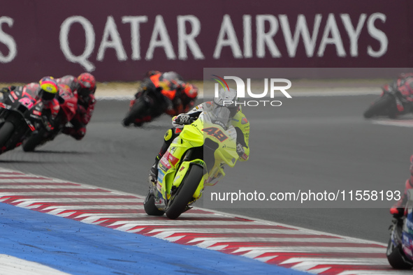 Fabio Di Giannantonio during the Gran Premio Red Bull di San Marino e della Riviera di Rimini Grand Prix Race MotoGP on Sunday at Misano Wor...