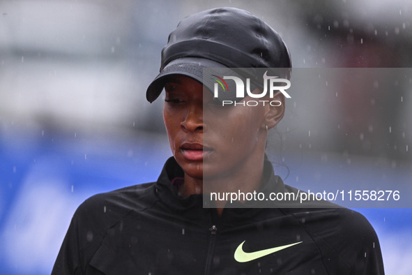 Dalilah Muhammad of the United States of America during the Grand Prix Brescia 2024 in Brescia, Italy, on September 8, 2024. 