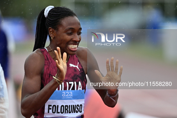 Ayomide Folorunso of Italy participates in the Grand Prix Brescia 2024 in Brescia, Italy, on September 8, 2024. 