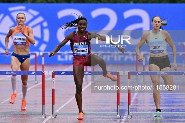 Ayomide Folorunso of Italy participates in the Grand Prix Brescia 2024 in Brescia, Italy, on September 8, 2024. 