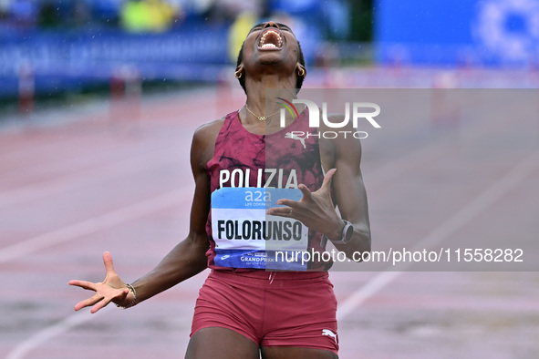 Ayomide Folorunso of Italy participates in the Grand Prix Brescia 2024 in Brescia, Italy, on September 8, 2024. 