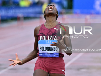 Ayomide Folorunso of Italy participates in the Grand Prix Brescia 2024 in Brescia, Italy, on September 8, 2024. (