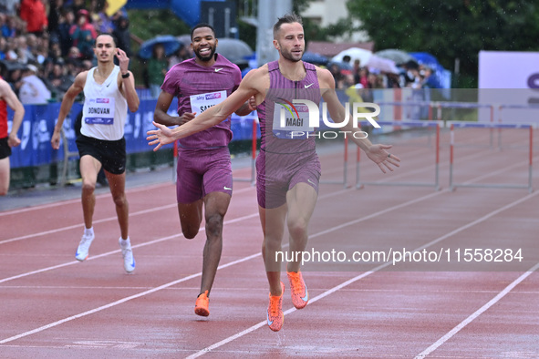 Rasmus Magi of Estonia participates in the Grand Prix Brescia 2024 in Brescia, Italy, on September 8, 2024. 