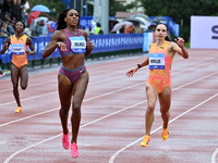 Alexis Holmes of the United States of America and Andrea Milos of Romania participate in the Grand Prix Brescia 2024 in Brescia, Italy, on S...