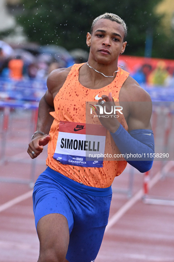 Lorenzo Simonelli of Italy during the Grand Prix Brescia 2024 in Brescia, Italy, on September 8, 2024. 