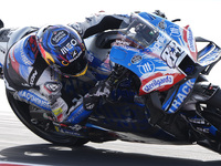 Miguel Oliveira of Portugal and Trackhouse Racing rides on track during the Race of MotoGP of San Marino at Misano World Circuit in Misano A...