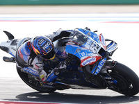 Miguel Oliveira of Portugal and Trackhouse Racing rides on track during the Race of MotoGP of San Marino at Misano World Circuit in Misano A...