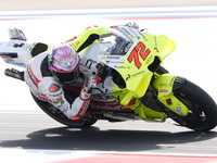 Marco Bezzecchi of Italy and Pertamina Enduro VR46 Racing Team rides on track during the Race of MotoGP of San Marino at Misano World Circui...