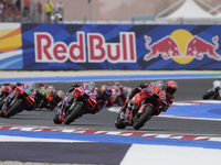 Francesco Bagnaia of Italy and Ducati Lenovo Team participates in the Race of MotoGP of San Marino at Misano World Circuit in Misano Adriati...