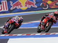 Francesco Bagnaia of Italy and Ducati Lenovo Team participates in the Race of MotoGP of San Marino at Misano World Circuit in Misano Adriati...