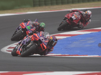 Jorge Martin of Spain and Prima Pramac Racing rides on track during the Race of MotoGP of San Marino at Misano World Circuit in Misano Adria...