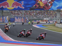 Jorge Martin of Spain and Prima Pramac Racing rides on track during the Race of MotoGP of San Marino at Misano World Circuit in Misano Adria...