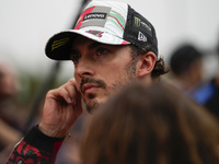 Francesco Bagnaia of Italy and Ducati Lenovo Team looks on prior to the MotoGP Race of MotoGP of San Marino at Misano World Circuit in Misan...