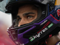 Jorge Martin of Spain and Prima Pramac Racing looks on prior to the MotoGP Race of MotoGP of San Marino at Misano World Circuit in Misano Ad...