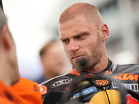 Brad Binder of South Africa and Red Bull KTM Factory Racing looks on prior to the MotoGP Race of MotoGP of San Marino at Misano World Circui...