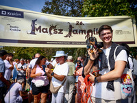 The 26th Dachshund March in Krakow, Poland on September 8th, 2024. After a few years break an annual parade  returned to the city with hundr...