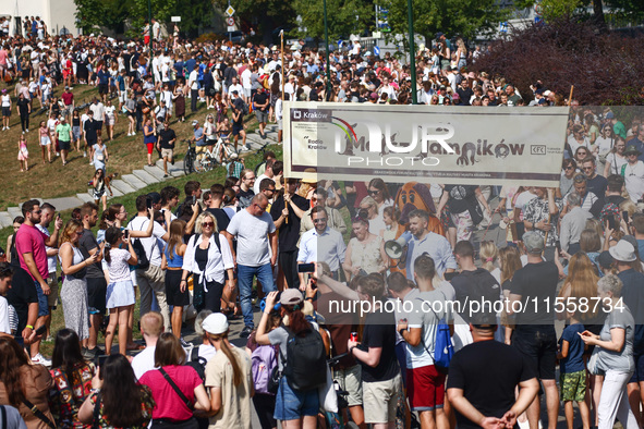 The 26th Dachshund March in Krakow, Poland on September 8th, 2024. After a few years break an annual parade  returned to the city with hundr...