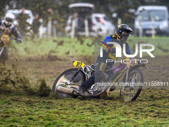 Tony Atkin (10) competes in the 500cc Upright Class during the ACU British Upright Championships in Woodhouse Lance, Gawsworth, Cheshire, on...