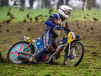 Jason Prynne (25) competes in the 500cc Upright Class during the ACU British Upright Championships in Gawsworth, Cheshire, on September 8, 2...