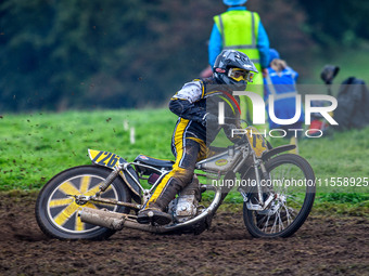 Tim Curnock (726) competes in the 500cc Upright Class during the ACU British Upright Championships in Gawsworth, Cheshire, on September 8, 2...