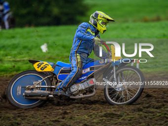 Ryan Ashcroft (45) competes in the 350cc/500cc Support Class during the ACU British Upright Championships in Woodhouse Lance, Gawsworth, Che...