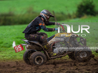 Iestyn Rees (95) competes in the Quad Class during the ACU British Upright Championships in Woodhouse Lance, Gawsworth, Cheshire, on Septemb...