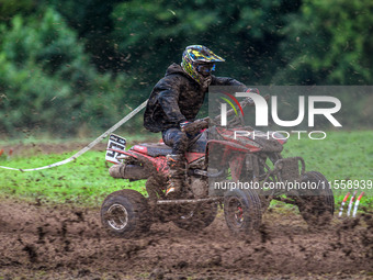 Ethan Williams (57) competes in the Quad Class during the ACU British Upright Championships in Woodhouse Lance, Gawsworth, Cheshire, on Sept...