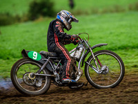 David James (9) competes in the 250cc Upright Class during the ACU British Upright Championships in Gawsworth, Cheshire, on September 8, 202...