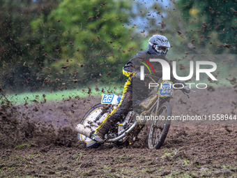 Alan Brook (209) competes in the 350cc Upright Class during the ACU British Upright Championships in Gawsworth, Cheshire, on September 8, 20...