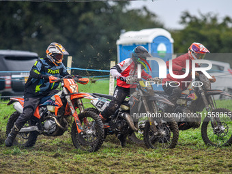 The Adult Motocross heat starts during the ACU British Upright Championships in Woodhouse Lance, Gawsworth, Cheshire, on September 8, 2024....