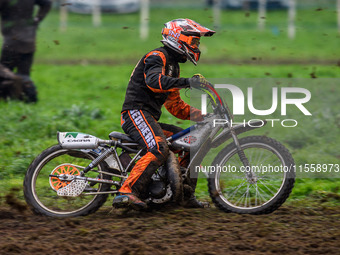 Karl Bedingfield (73) competes in the 250cc Upright Class during the ACU British Upright Championships in Woodhouse Lance, Gawsworth, Cheshi...