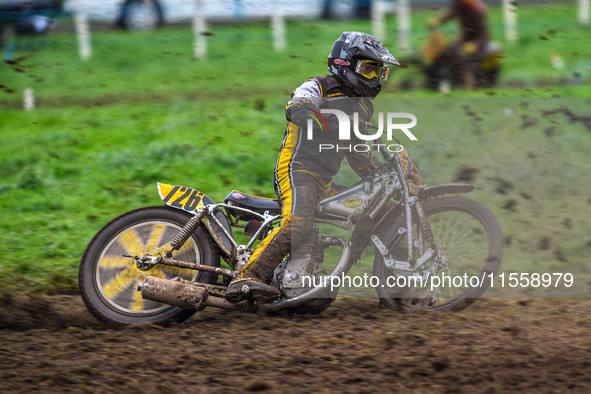 Tim Curnock (726) competes in the 500cc Upright Class during the ACU British Upright Championships in Gawsworth, Cheshire, on September 8, 2...