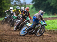 Simon Hammersley (47) leads the 250cc Upright Final during the ACU British Upright Championships in Gawsworth, Cheshire, on September 8, 202...