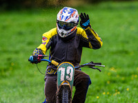 Rick Scarboro (79) celebrates his win during the ACU British Upright Championships in Gawsworth, Cheshire, on September 8, 2024. (