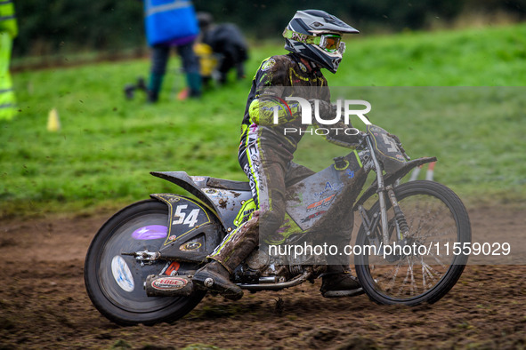 Ian Clark (54) competes in the GT140 Support Class during the ACU British Upright Championships in Woodhouse Lance, Gawsworth, Cheshire, on...