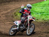 Jonathan Dowd (28) wins the Adult Motocross Support Class Final during the ACU British Upright Championships in Gawsworth, Cheshire, on Sept...