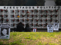 Pilgrims commemorate the victims of the Civilian-Military Dictatorship led by Augusto Pinochet at the General Cemetery in Santiago, Chile, o...