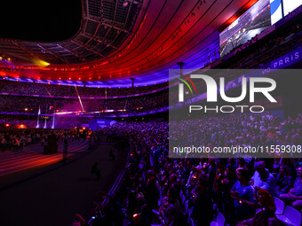 A general view inside the Stade de France during the closing ceremony on day eleven of the Paris 2024 Summer Paralympic Games at Stade de Fr...