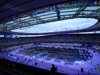 A general view inside the Stade de France during the closing ceremony on day eleven of the Paris 2024 Summer Paralympic Games at Stade de Fr...