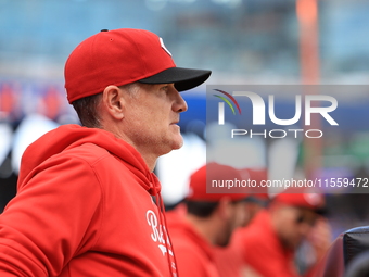 Cincinnati Reds manager David Bell #25 during the seventh inning of the baseball game against the New York Mets at Citi Field in Corona, New...