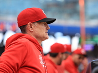 Cincinnati Reds manager David Bell #25 during the seventh inning of the baseball game against the New York Mets at Citi Field in Corona, New...