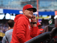 Cincinnati Reds Manager David Bell #25 during the baseball game against the New York Mets at Citi Field in Corona, New York, on September 8,...