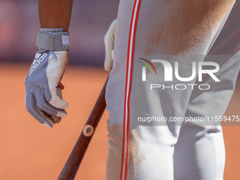 Will Benson #30 of the Cincinnati Reds prepares his bat while on deck during the fifth inning of the baseball game against the New York Mets...