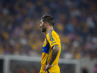 Tigres player Andre-Pierre Gignac (10) during a Leagues Cup match between Inter Miami and Tigres at NRG Stadium in Houston, Texas, on August...