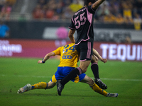 Inter Miami faces off with Tigres during the Leagues Cup at NRG Stadium in Houston, Texas, on August 3, 2024. Tigres claims the victory 2-1,...