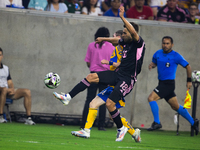 Inter Miami faces off with Tigres during the Leagues Cup at NRG Stadium in Houston, Texas, on August 3, 2024. Tigres claims the victory 2-1,...